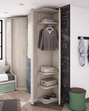Ventajas de los armarios esquineros en dormitorios juveniles e infantiles –  Muebles Limón – Granada